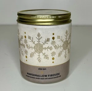 White Barn Marshmallow Fireside Single Wick Candle - 7 oz - Brand New - Picture 1 of 4