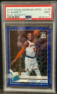 2019 Panini Donruss Optic Blue Velocity RJ Barrett Rated Rookie RC #178 PSA 9 - Bild 1 von 2