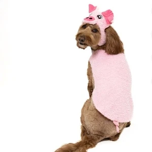 Entzückendes rosa Schwein Hundekostüm Größe Large / XL - Bild 1 von 8