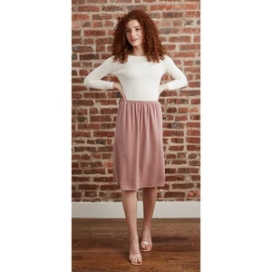 Mimu Maxi Schlupfrock Mauve Damen XS Leinenmischung Neu - Bild 1 von 8
