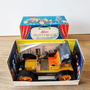 Schuco 1228 Oldtimer Opel Doctor Wagen 1909 Yellow Wind Up Tin Plate Model Boxed - Picture 1 of 24