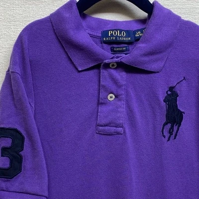 Polo Ralph Lauren Calce Clásico SS Polo Big Pony, # 3 Púrpura Niños L 14-16 Foto 1 de 4