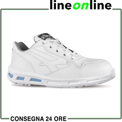 Scarpe antinfortunistiche bianche U-Power Blink S3 CI SRC ESD metal free impe...