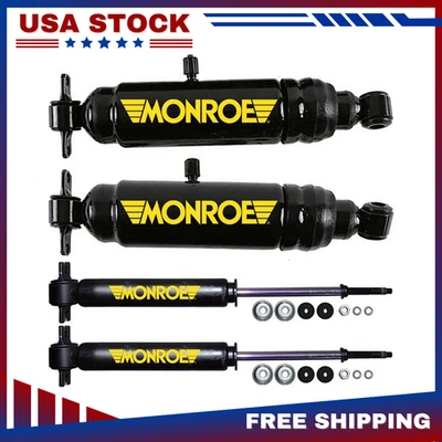 Monroe Front Rear Max-Air Shocks Absorber Fits 1974 Pontiac Parisienne Set of 4 - Image 1 of 4