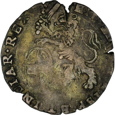 [#971976] Coin, Spanish Netherlands, Philip IV, Escalin, 1623, Bruges, VF, Sil,  - Image 1 of 2