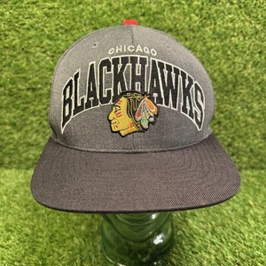 Mitchell & Ness Vintage Ice Hockey NHL Chicago Blackhawks Wool Snapback Hat Cap - Bild 1 von 9