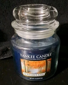 YANKEE CANDLE NOVEMBER RAIN RETIRED 14.5 OUNCE - Picture 1 of 8