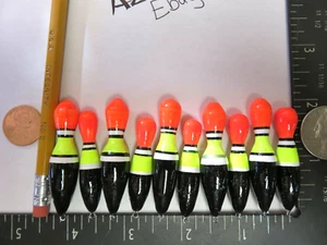 10 NEW WOOD SLIP FLOATS / BOBBERS PANFISH  ICE FISHING NO FREEZE UP ON LINE B271 - Picture 1 of 6