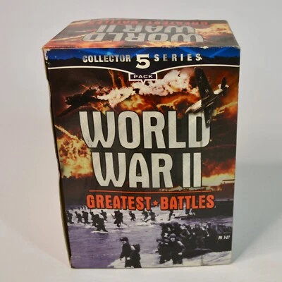 Box Set VHS Greatest Battles World War II VideoDec 7 Iwo Jima Normandy MIdway - Image 1 of 4