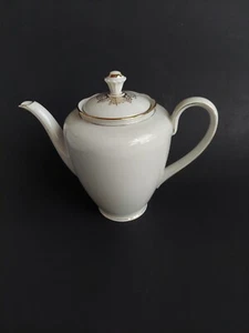 RHEINPFALZ Porcelain teapot 8  #29 white gold trim - Picture 1 of 8