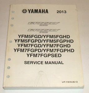Yamaha Grizzly 550 700 Service Manual 2013 Yfm550 Yfm700 Yfm Repair Shop - Picture 1 of 5