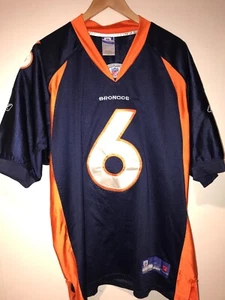 Denver Broncos Jay Cutler #6 Reebok Jersey NFL Authentic Size Mens 54 XXL - Picture 1 of 12