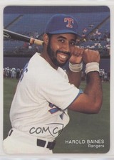 1990 Mother's Cookies Texas Rangers Stadium Giveaway Harold Baines #6 HOF