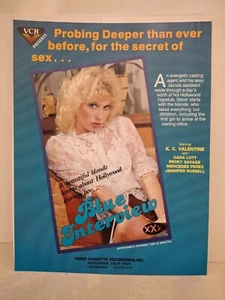 "BLUE INTERVIEW" w/ *K.C. VALENTINE* '83 PHOTO AD SLICK 8.5" x 11" - Picture 1 of 2