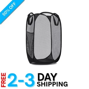 Portable Collapsible Mesh Laundry Hamper - Saves Space & Enhances Organization - Picture 1 of 10
