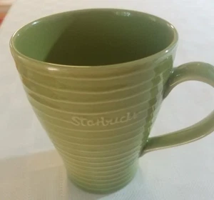 Starbucks Coffee Design House Stockholm Green Ribbed Mug 2009 12 oz. - Bild 1 von 3