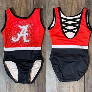 NEU Maßgefertigtes Alabama Roll Tide purpurrot Bama Riemen Rücken Gymnastik Turnanzug - Bild 1 von 1