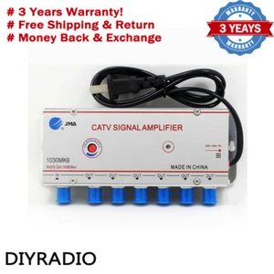 JMA 1030MK6 CATV Signal Amplifier TV Signal Amplifier 1 IN 6 OUT Gain 30DB - Picture 1 of 3