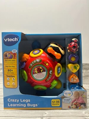VTech Crazy Legs Learning Bugs Mascotas Electrónicas - Juguete para Bebés y Niños Pequeños - Rojo - Nuevo Foto 1 de 4