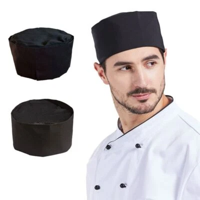 Breathable MeshTop Skull Cap Catering Chef Hats Adjustable Kitchen Cooking Hat - Image 1 of 4