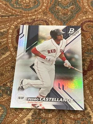 2019 Bowman Platinum #TOP-87 Pedro Castellanos Top Prospects - Image 1 of 2