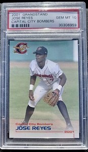 2001 Grandstand Jose Reyes Capital City Bombers PSA 10
