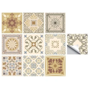 Tile Transfers Stickers Wall Vintage Mosaic Self-Adhesive Kitchen Peel And Stick - Picture 1 of 10