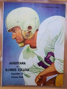 27. September 1952 Augutana vs. Illinois College Football Programm - Bild 1 von 3