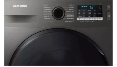 Samsung Series 5 WW90TA046AX/EU 9kg Washing Machine - Platinum Silver - Image 1 of 4