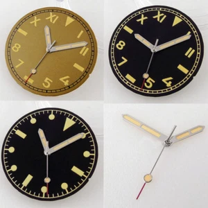 29mm Luminous Black Watch Dial Hand Fit miyota 8215 8215 NH35 NH36 2824 2836 - Picture 1 of 10