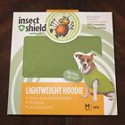 Brand New Insect Shield Repellent Gear Lightweight Hoodie for Dogs GREEN medium