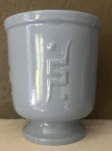 ABINGDON KERAMIK (IL 1934-50) SCHWEDISCHER KELCH #322 (1934-36) - BLAU - Bild 1 von 6