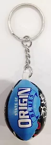NSW STATE OF ORIGIN BLUES SOO SOFT FOOTBALL METAL KEY RING CHAIN KEYRING - Imagen 1 de 1