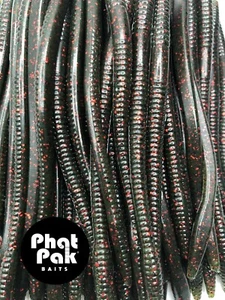 Zoom Trick Worm Style Straight Tail Floating Worm Bass Fishing Lure 20ct 6.5" - Picture 1 of 92