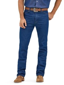 Wrangler Men's Cowboy Cut Slim Fit Indigo Jeans 936PWD 44X30 - Picture 1 of 2