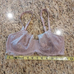 Victoria's Secret Dream Angels Push-up flieder Glitzer Spitze ohne Polsterung 32DDD UW - Bild 1 von 22