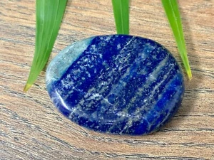Lapis Palm Stone Soap Lapis Lazuli Smooth Stone Flat Specimen Reiki Chakra - Picture 1 of 12