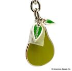 LAST ONE! Rare COACH Green Enamel Pear Keychain Fob or Purse Charm-Vintage