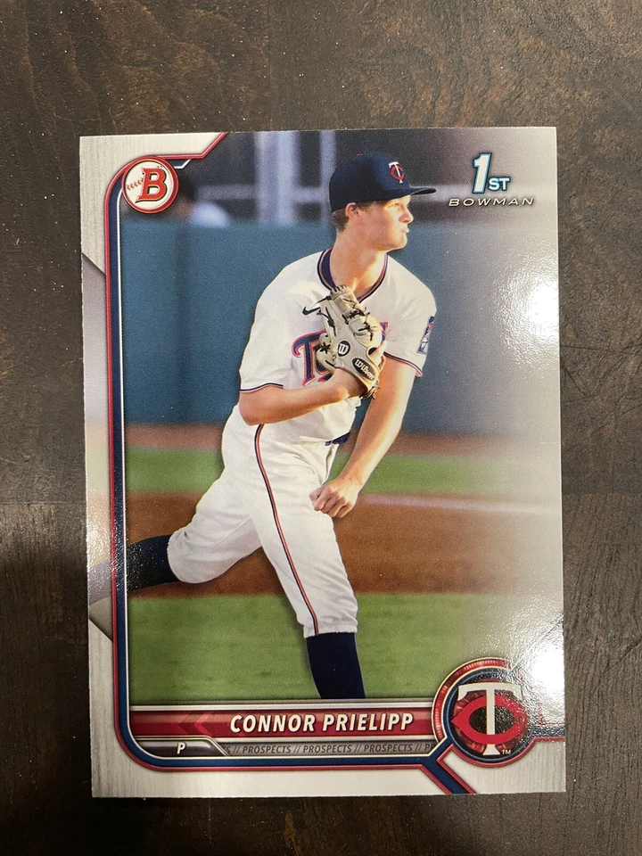 2022 1st Bowman Draft Paper Base #BD-8 Connor Prielipp - Minnesota Twins - Image 1 of 1