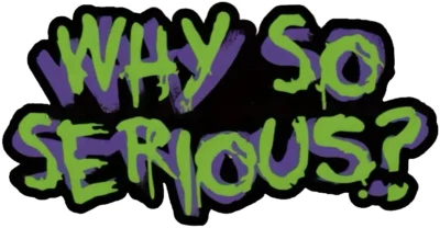 Why so Serious? Car Vinyl Window Decal Joker Graphic Laptop Comic Bumper Sticker - Image 1 of 4