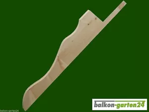 Konsole aus Fichte für Balkongeländer mit Blumenkasten aus Holz Balkonbretter - Bild 1 von 6