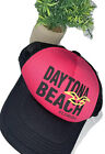 Daytona Beach Truckers Kappe rosa schwarz Druckknopflasche Erwachsene verstellbar
