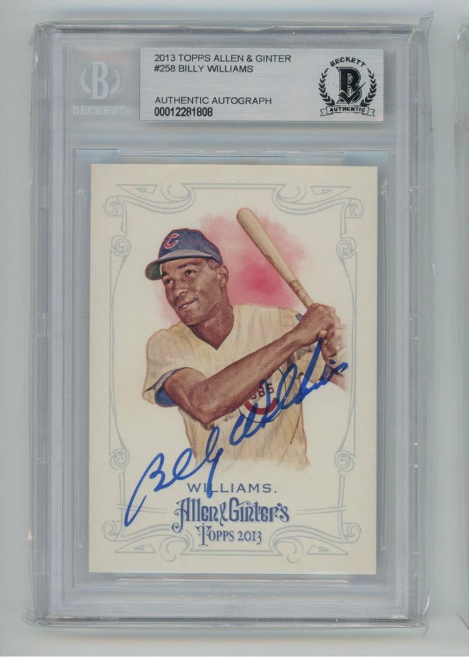 Billy Williams Allen & Ginter 2013 signed Auto Beckett BAS autograph - Image 1 of 1