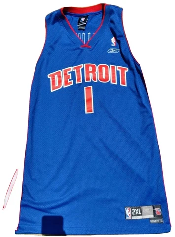 Reebok SwIngman Sewn Detroit Pistons CHAUNCEY BILLUPS NBA Jersey 2XL Cover
