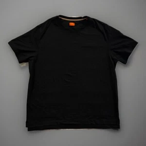 Left Coast Tee Mens SS T Shirt Sz XL Black Basic Essential Pima Cotton Stretch - Picture 1 of 16