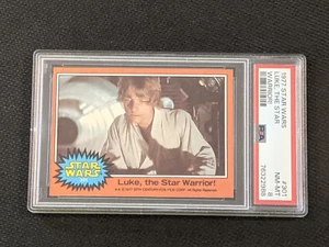 1977 Star Wars Series 5 Luke, The Star Warrior! PSA 8 Card #301 - Picture 1 of 6