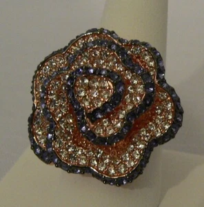 Park Lane "CAMELLIA" Ring W/ Austrian Crystals Stunning! Size 9 Reg. $131 - Picture 1 of 3