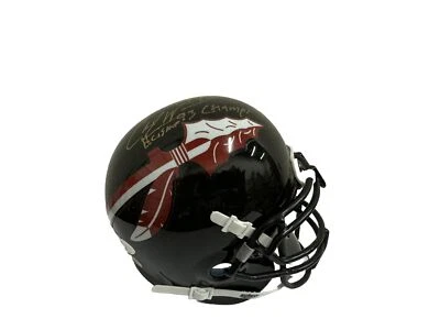 Charlie Ward Signed (93 Heisman & Champ) Florida State Seminoles Mini Helmet JSA - Image 1 of 2