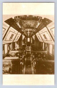 RPPC RAILROAD TRAIN RAILWAY, PALACE CAR UPRR CPRR POSTCARD AN