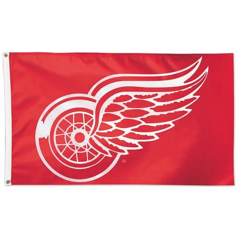 Detroit Redwings 3x5 Flag/Banner 100% Polyester Officially Licensed Cover